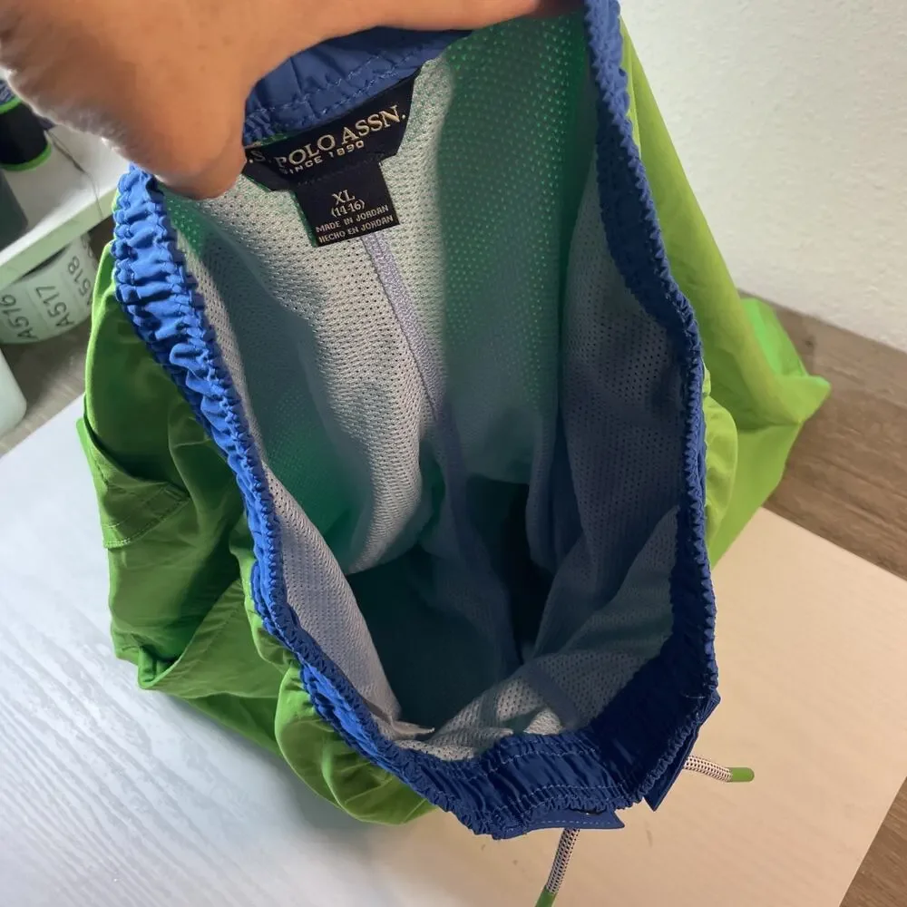 Boys Size XL 14-16 Shorts Lot Nike Athletic Mesh & US Polo Assn Swim Trunks